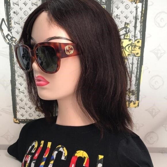 New Authentic Gucci Brown Sunglasses GG0142SA 002 - Picture 4 of 11